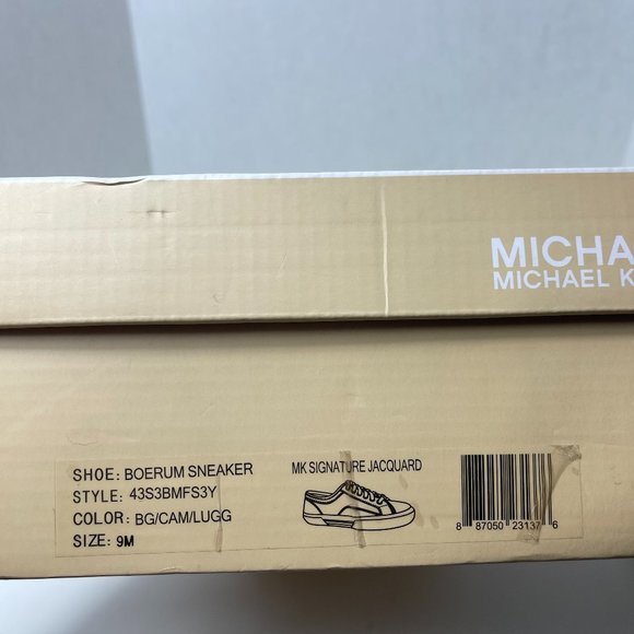 New MICHAEL Kors Women's Monogram Mocha Size 9 M Tan and Brown - Picture 15 of 15